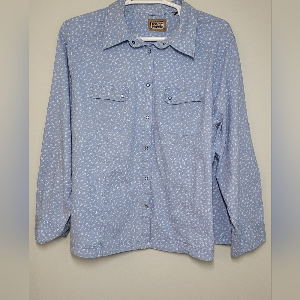 C.E. Schmidt Snap-Up Shirt Workwear 4X EUC